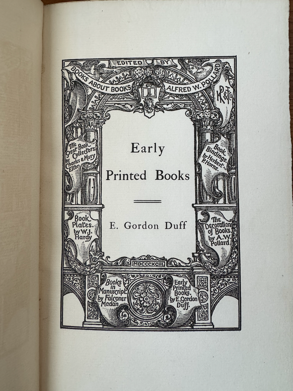 Early Printed Books