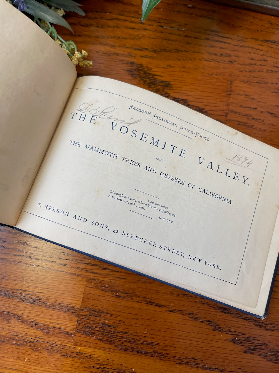 The Yosemite Valley / Pictorial Guide Book / n.d. 1870