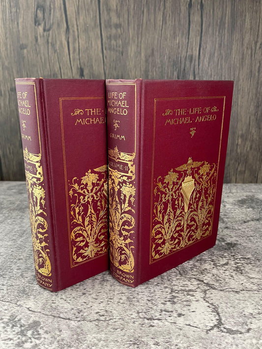 Life of Michelangelo / 2 Volumes / 1898 - Precious Cache