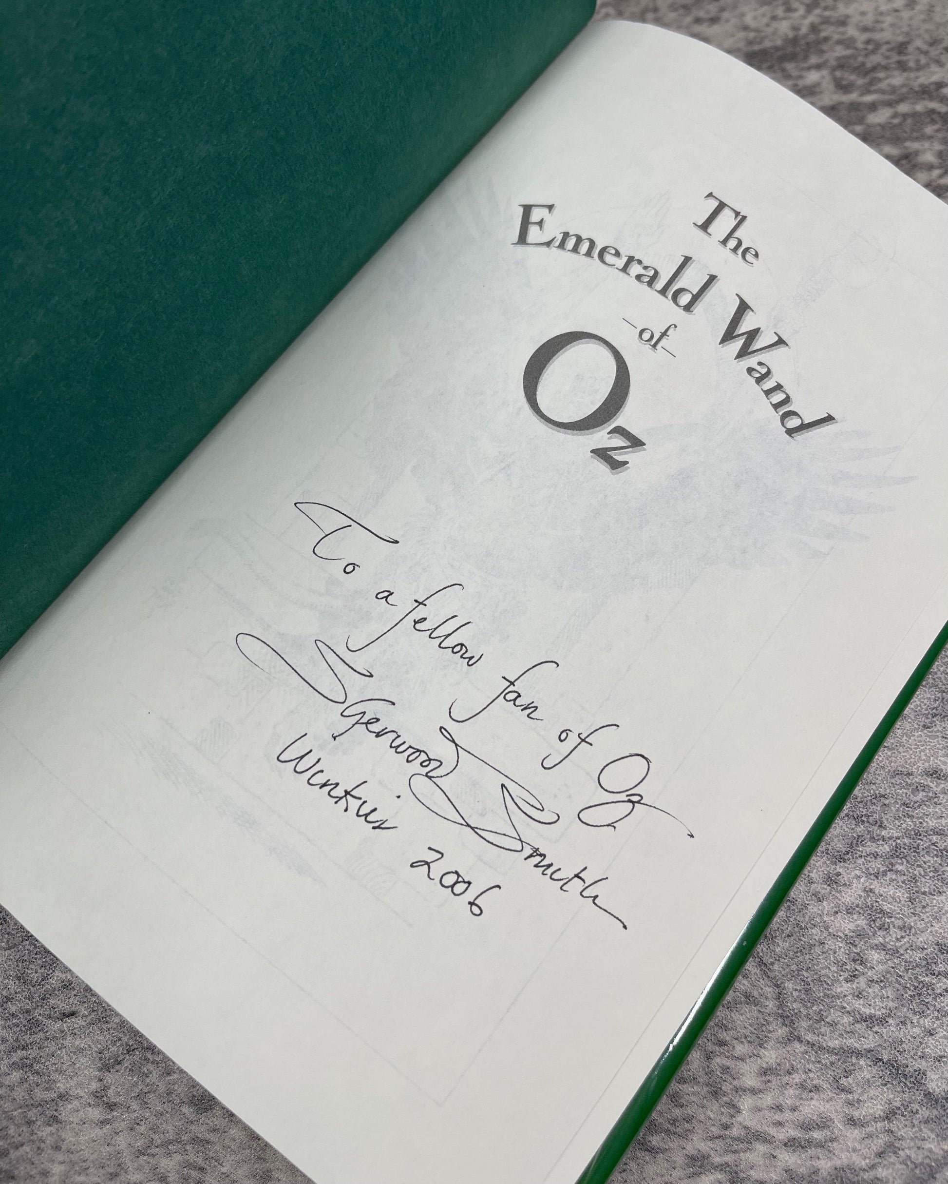 The Emerald Wand of Oz / Signed 1st Edition / 2005 - Precious Cache