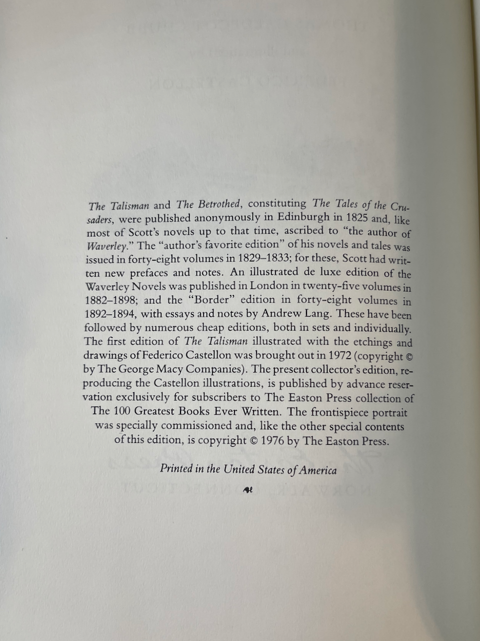 The Talisman / The Easton Press / 100 Greatest Books / 1976 - Precious Cache