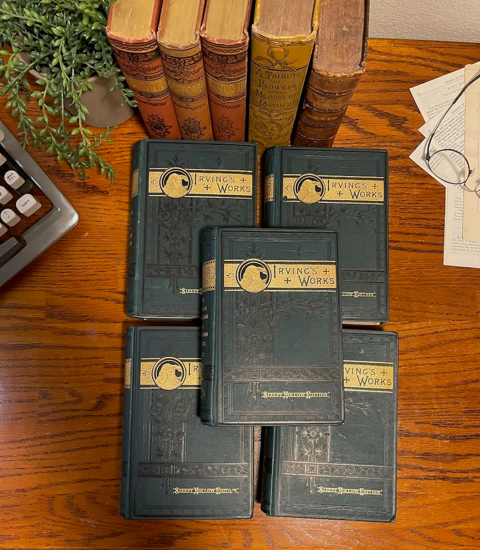 Washington Irving Works / 5 volumes / Sleepy Hollow Edition / 1883 - Precious Cache