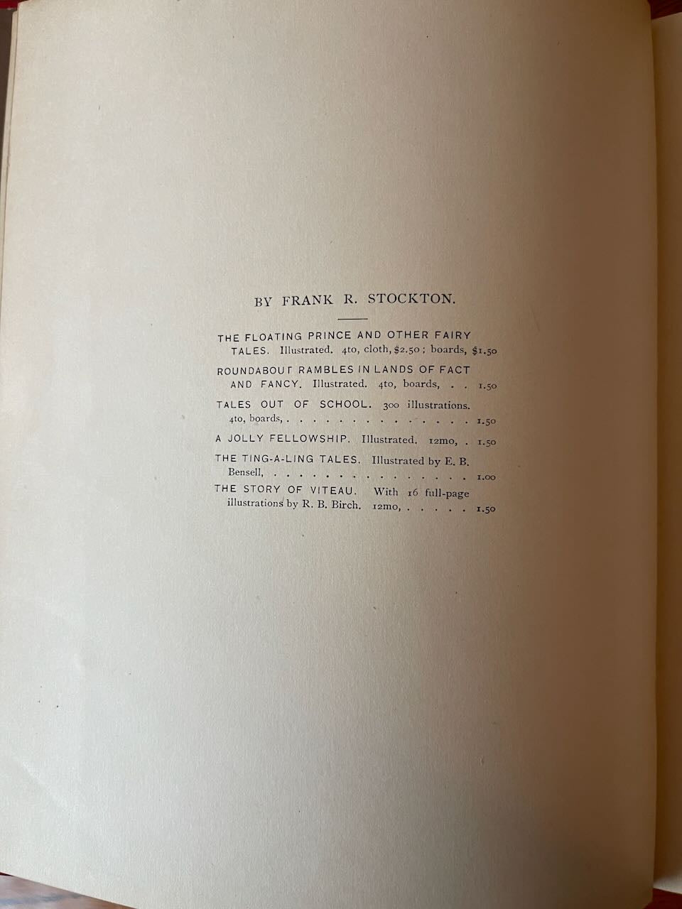 Personally Conducted / First Edition / 1889 - Precious Cache