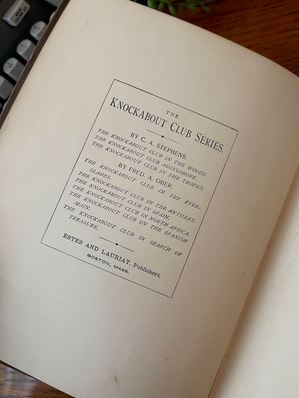 The Knockabout Club in the Everglades / 1887 - Precious Cache