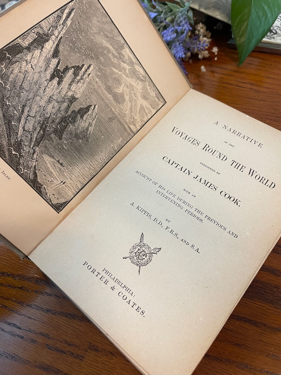 A Narrative of the Voyages Round the World by Capt James Cook / ca. 1880 - Precious Cache