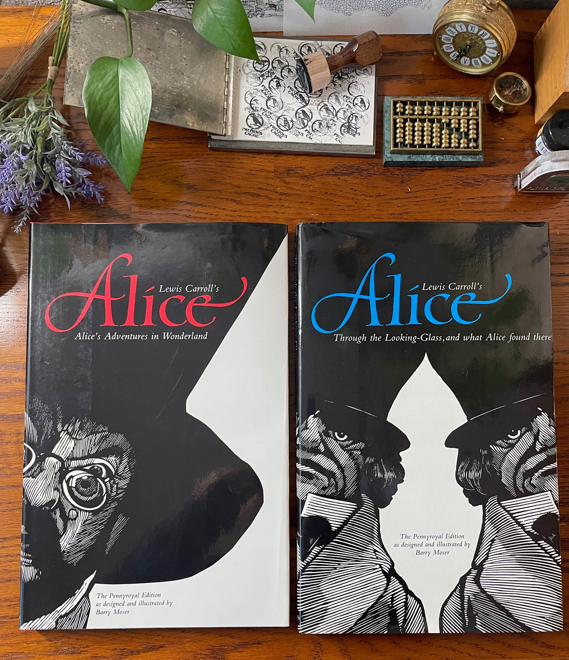 Alice's Adventures in Wonderland and Through the Looking-Glass / First Trade Editions / 1982 - 1983 - Precious Cache