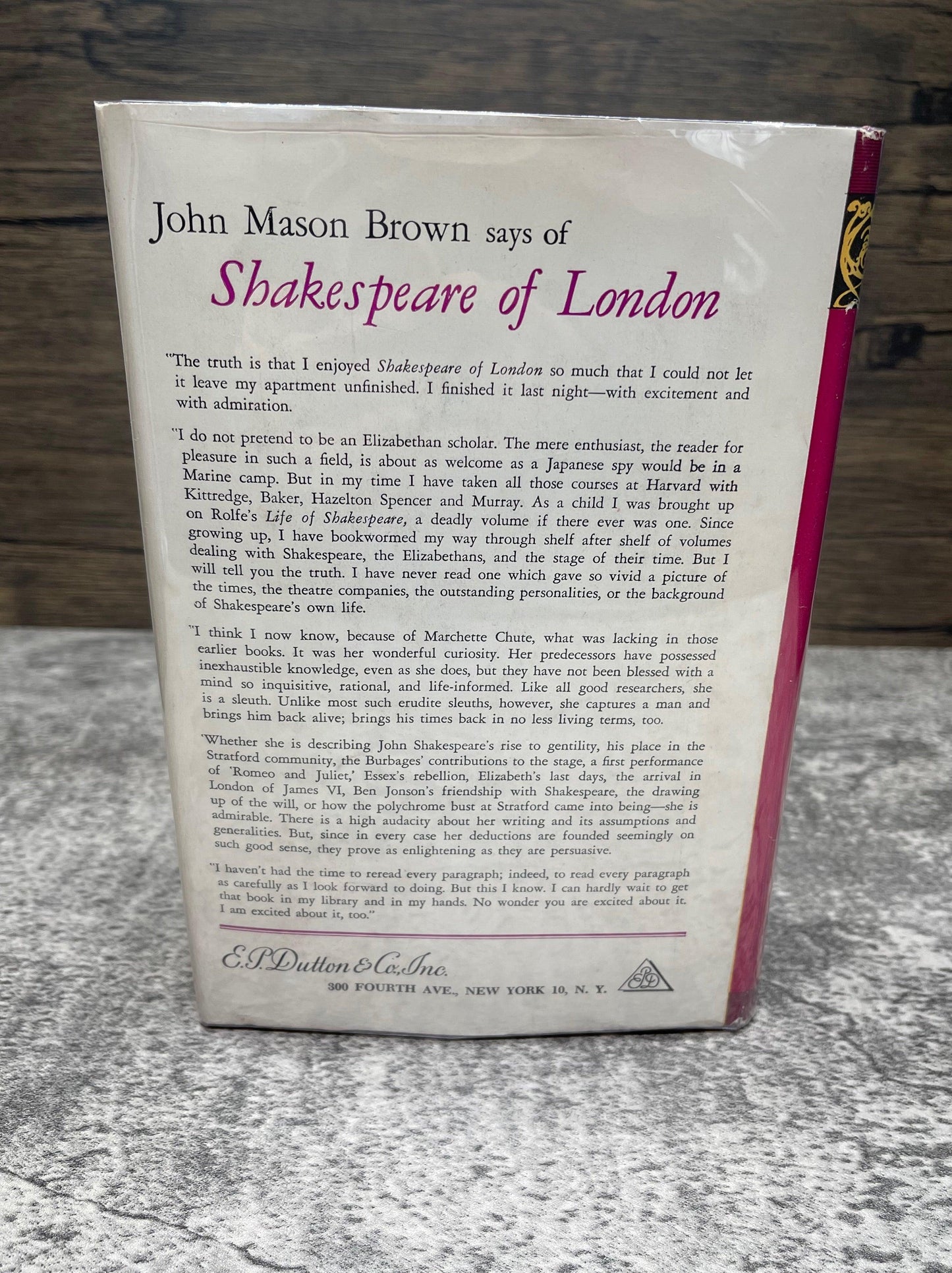 Shakespeare of London / First Edition / Book Club Edition / 1949 - Precious Cache