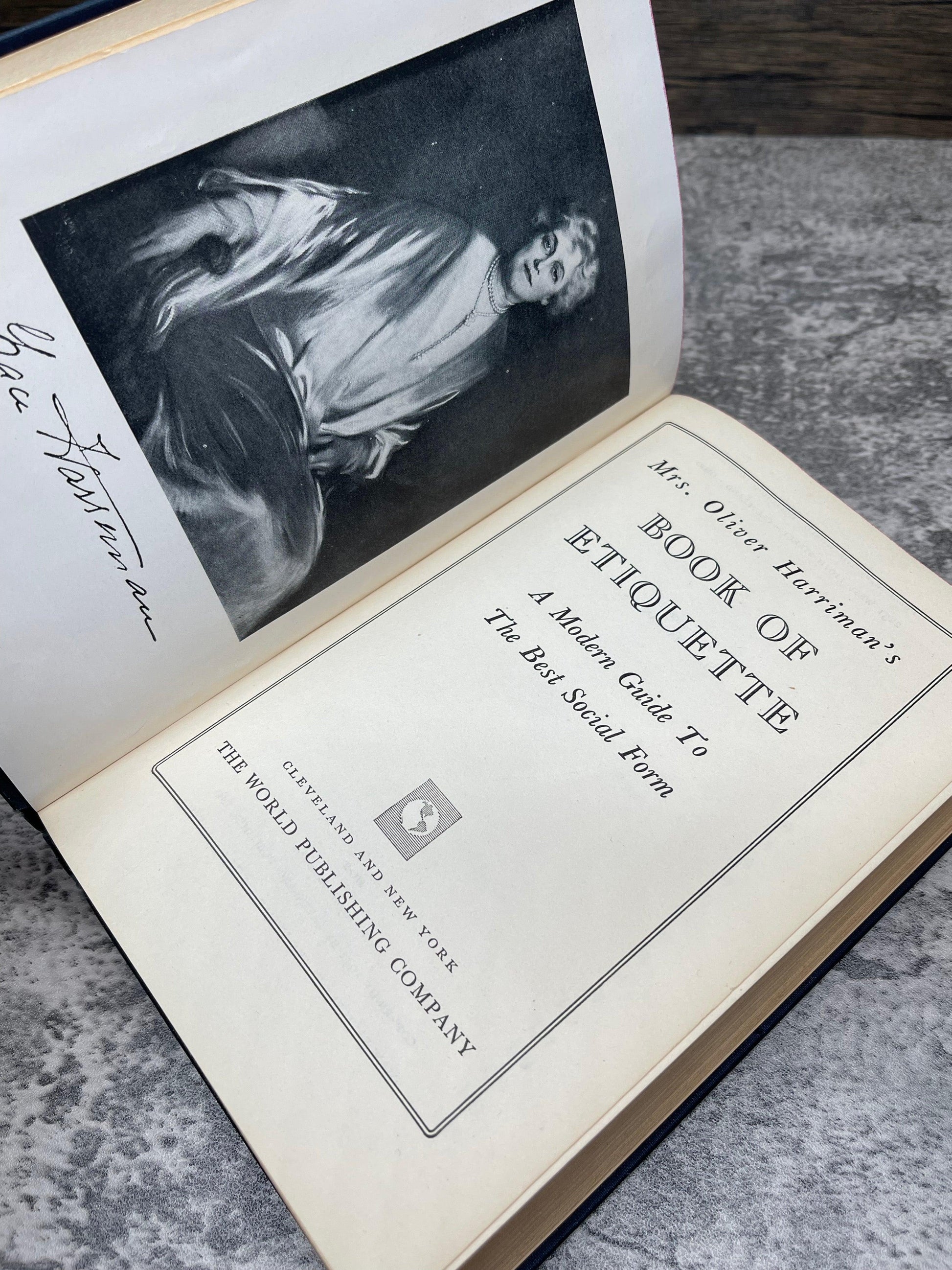 Mrs. Oliver Harriman's Book of Etiquette / 1942 - Precious Cache