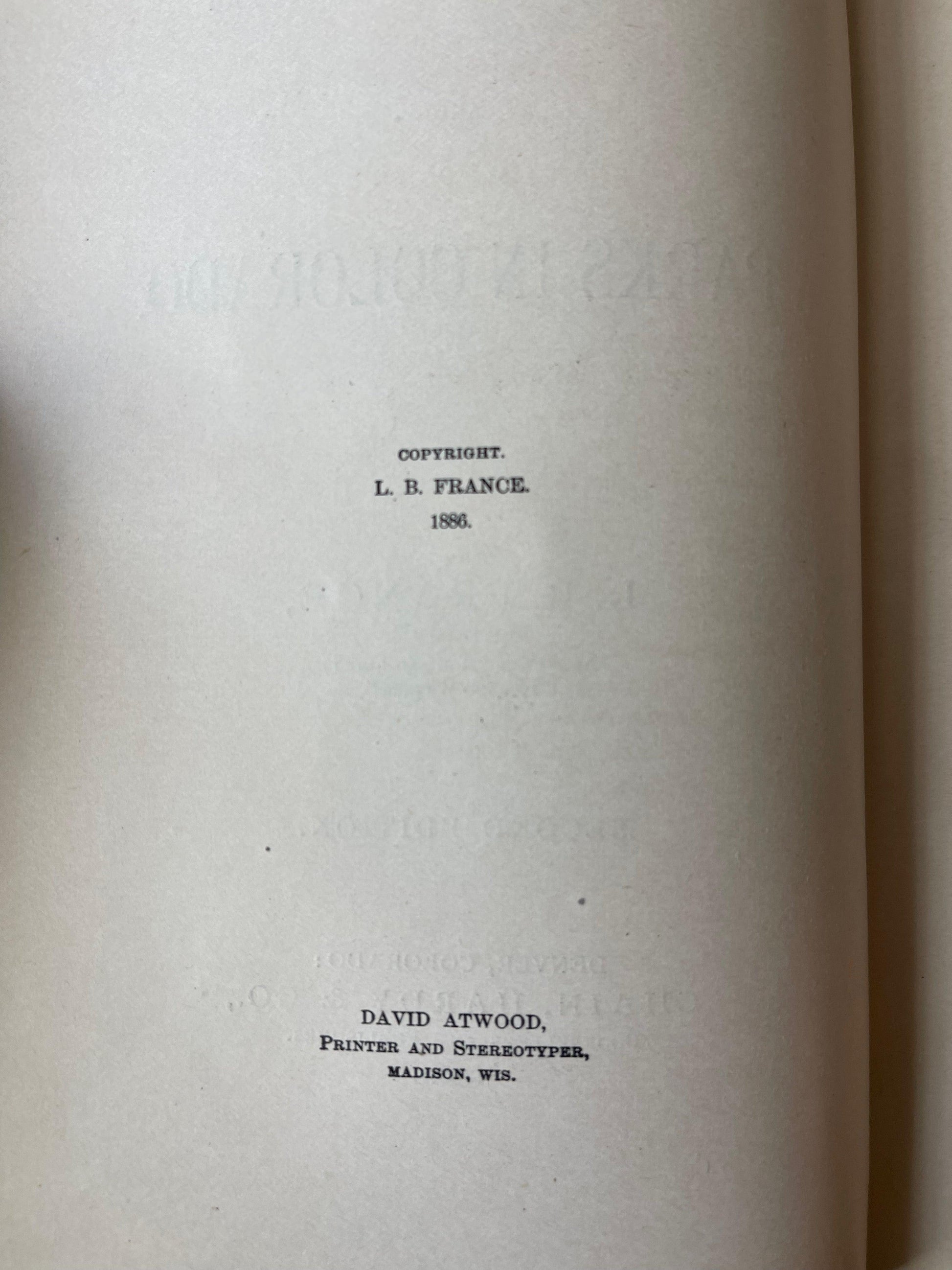 Mountain Trails and Parks In Colorado / Scarce / 1888 - Precious Cache