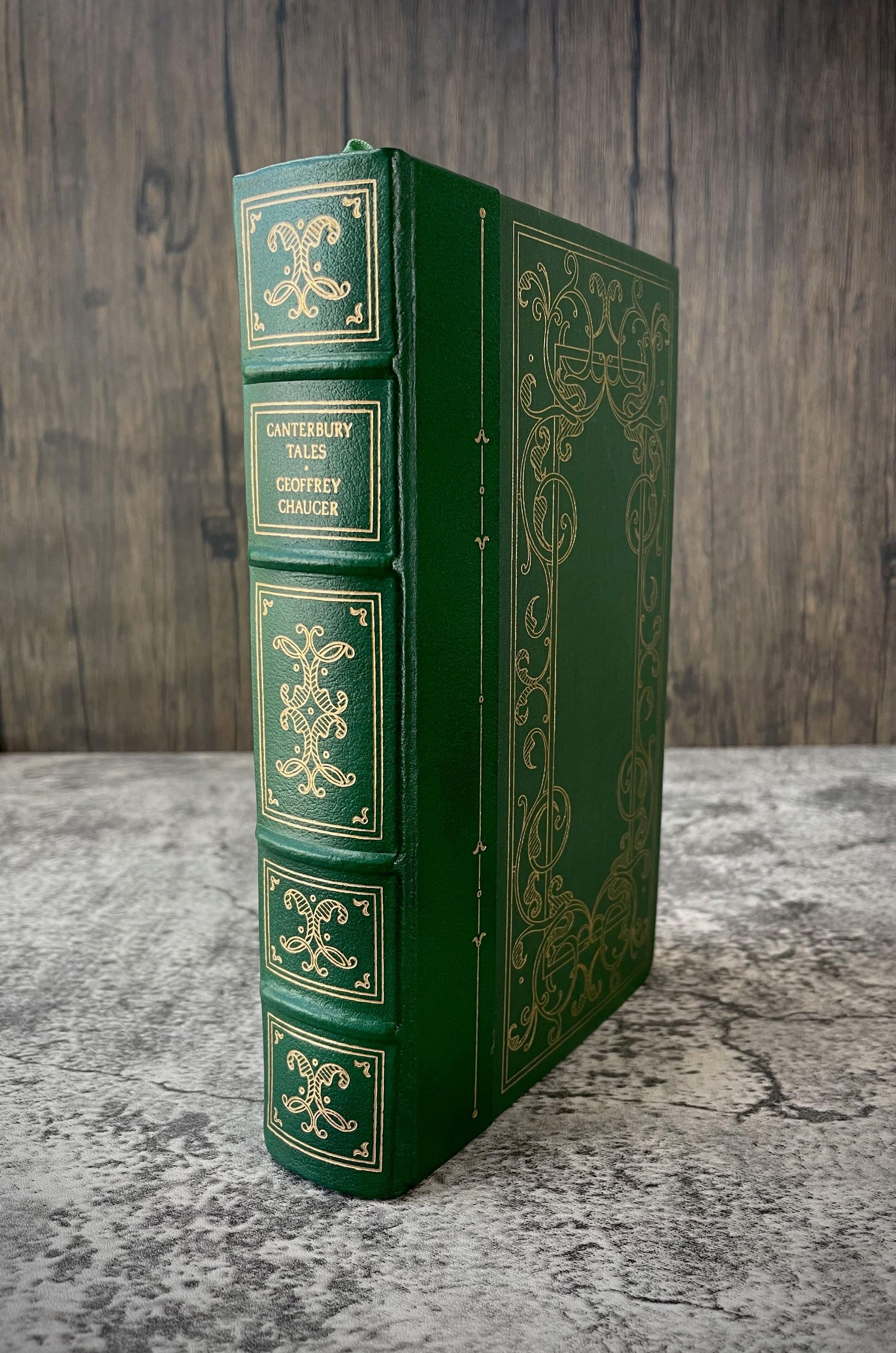 Canterbury Tales / The Franklin Library / Quarter Bound Leather / 1981 - Precious Cache