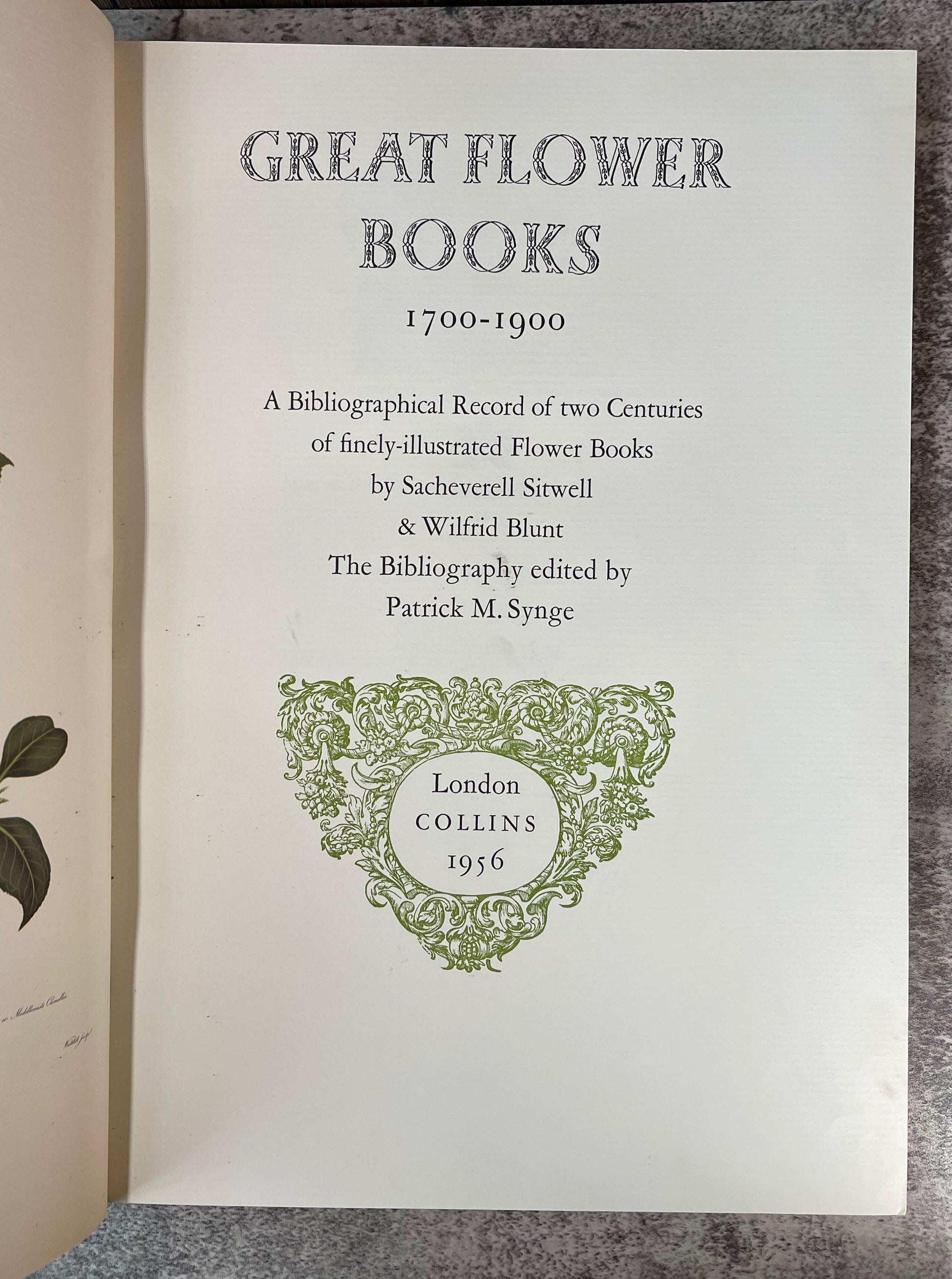 Great Flower Books 1700-1900 / Signed / 1st Limited Edition / Copy No. 42 / 1956 - Precious Cache