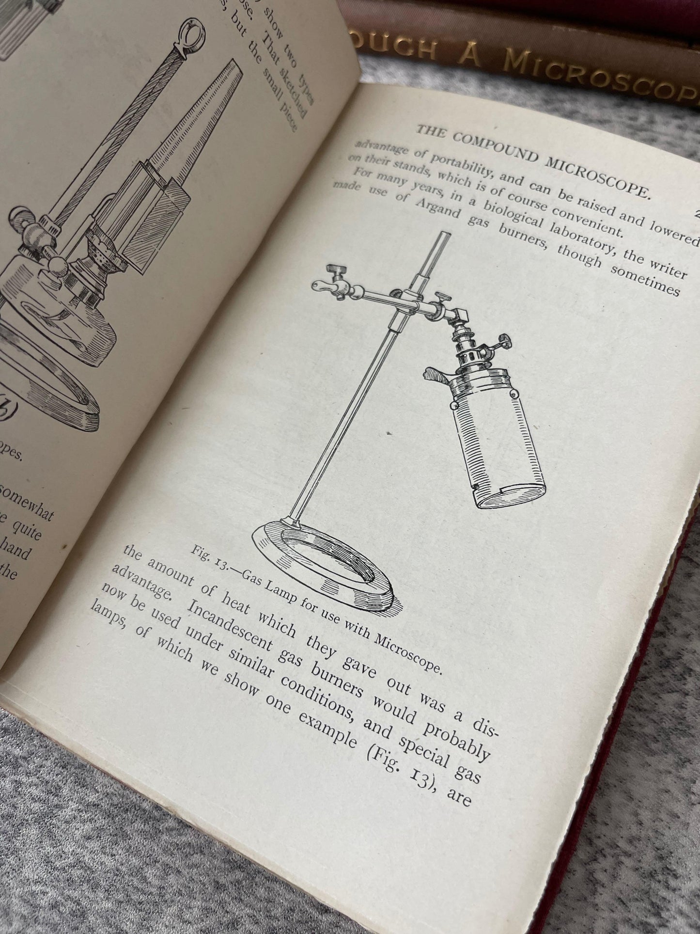 Microscope Biology Science and Chemistry / 6 Book Lot / c1800s - Precious Cache