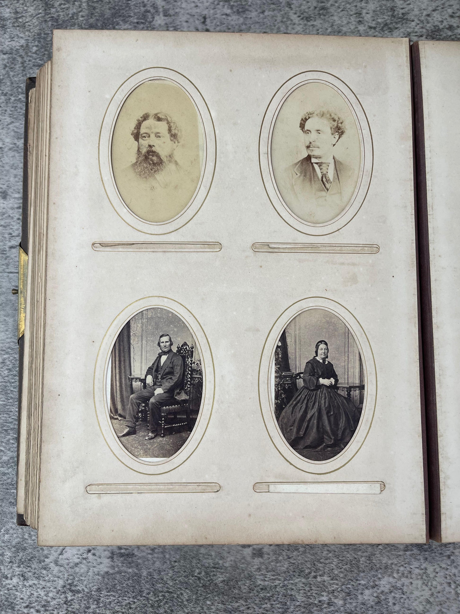 Victorian Embossed Leather Photography Album / 1876 - Precious Cache