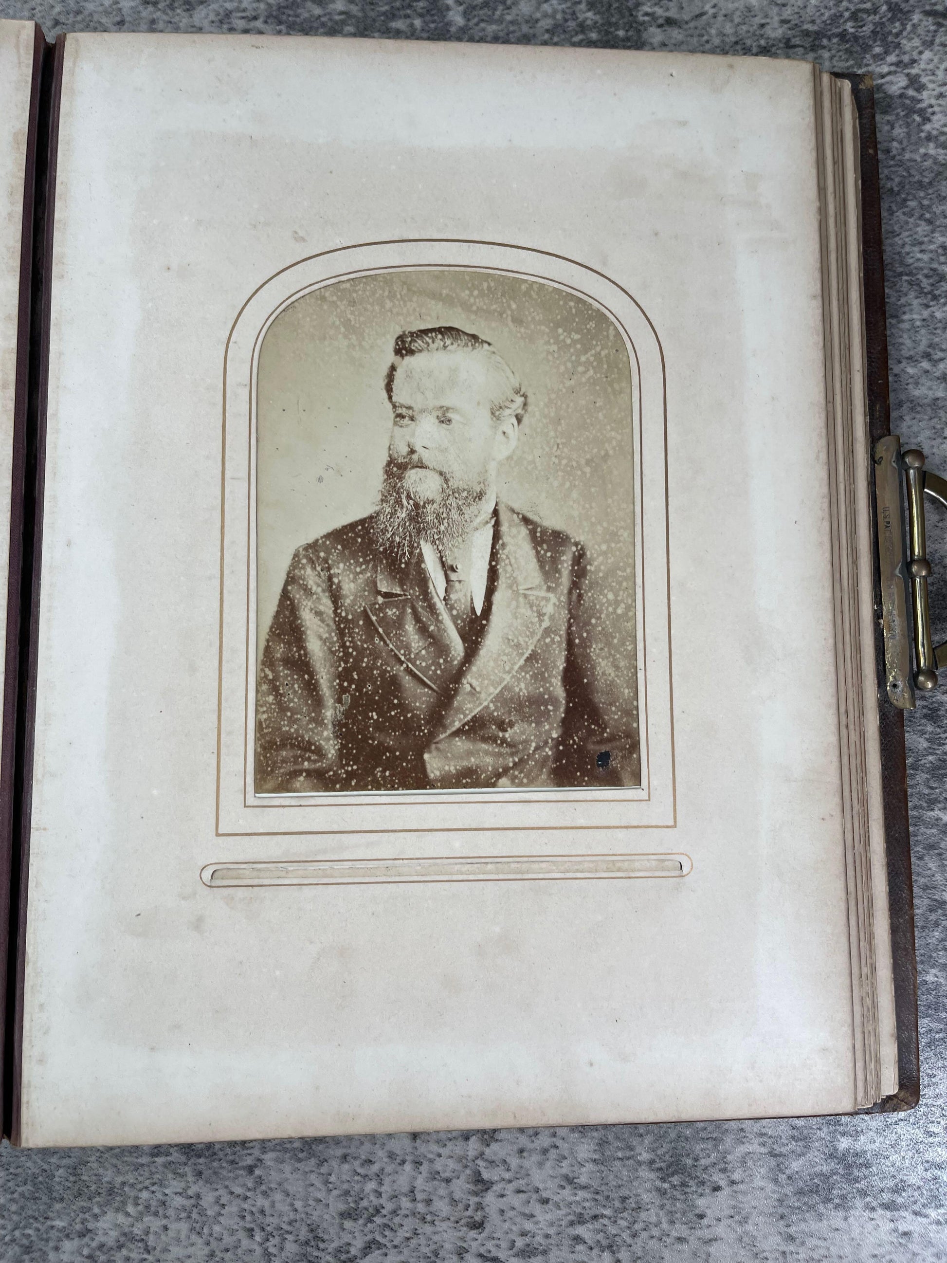 Victorian Embossed Leather Photography Album / 1876 - Precious Cache