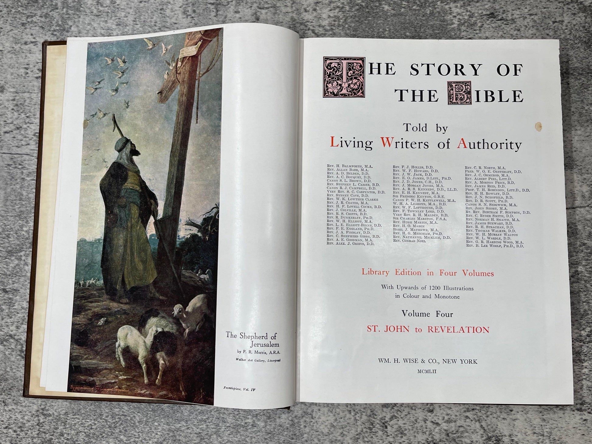 The Story of the Bible Told by Living Writers of Authority / 4 Volume Set / 1952 - Precious Cache