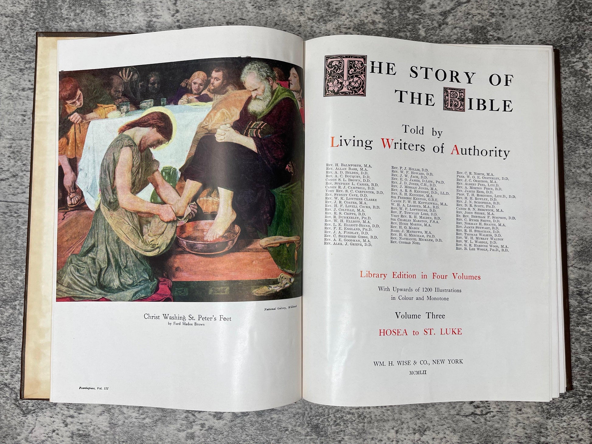 The Story of the Bible Told by Living Writers of Authority / 4 Volume Set / 1952 - Precious Cache