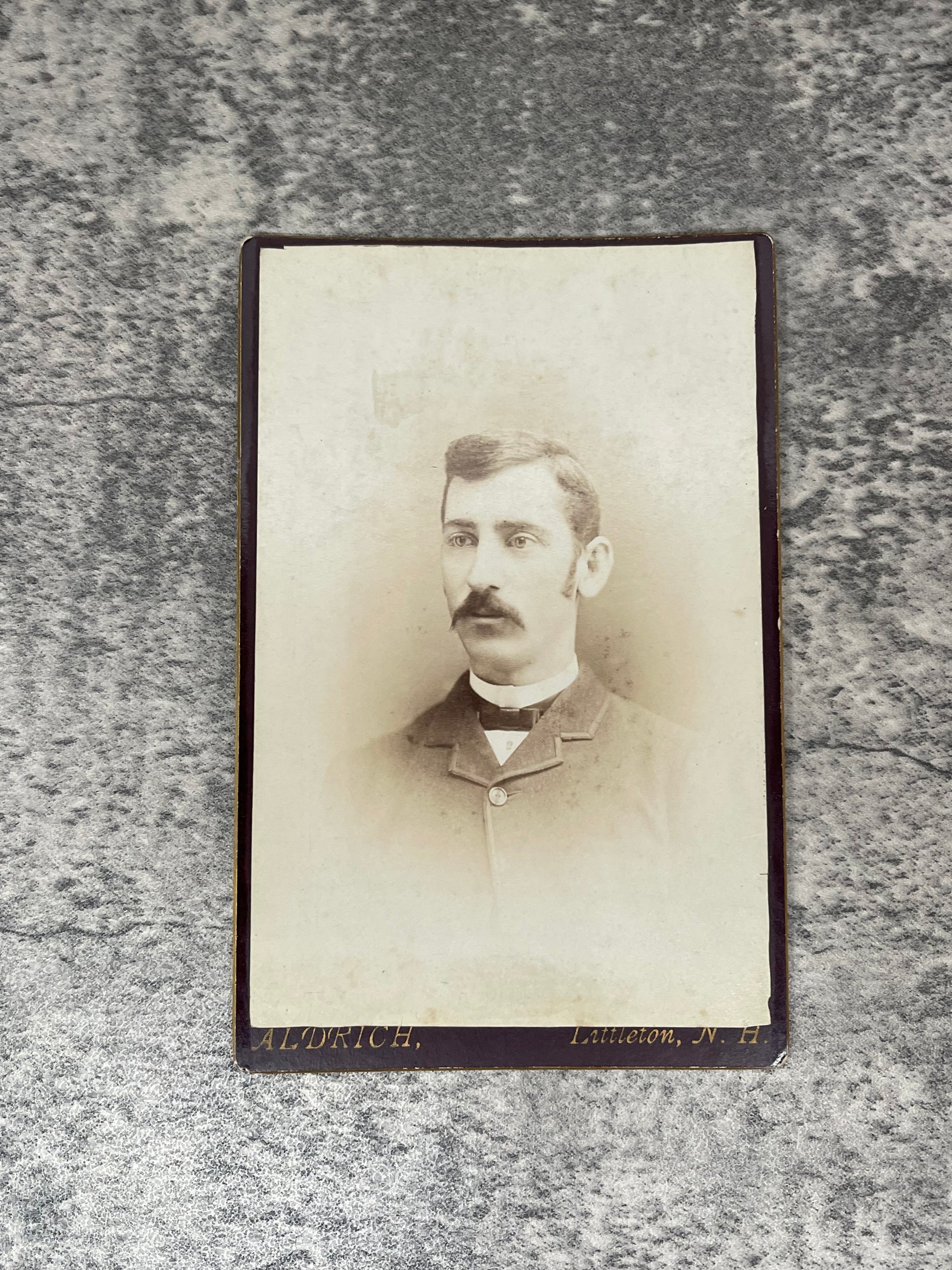Cabinet Card Photo of a middle-aged man - Precious Cache